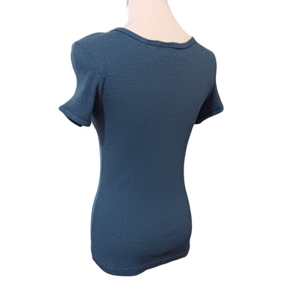 Y2K 90s Vintage Babydoll Tee Shirt Top Large SPIEGEL‎ Whimsigoth Grunge Form Fit - Picture 4 of 11